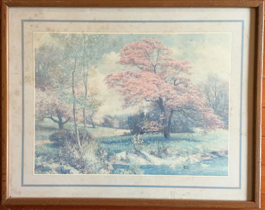 Framed Pastoral Art - image 3 of 3