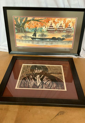 Two Framed Ethnic Subjects - Image 1 of 5