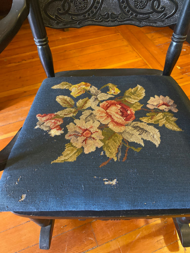 Antique Press Back Rocking Chair - image 3 of 5