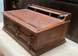 Antique Wood Writing Desk Top/or Spool Cabinet - thumbnail 3 of 6