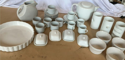 White Porcelain Dishes - Image 1 of 8