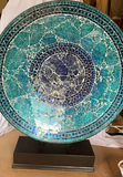 Sapphire Mosaic Glass Plate In Stand - thumbnail 1 of 4
