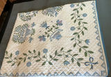 Hand Stitched Embroidered Quilt, Two Wicker Baskets . - thumbnail 3 of 4