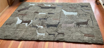 Wool Rug With Alpaca Design - Image 1 of 4
