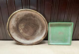 Wood Bowls, A Frame, A Copper Pot Lid, Planter Bases. mortar and pestle - thumbnail 2 of 5