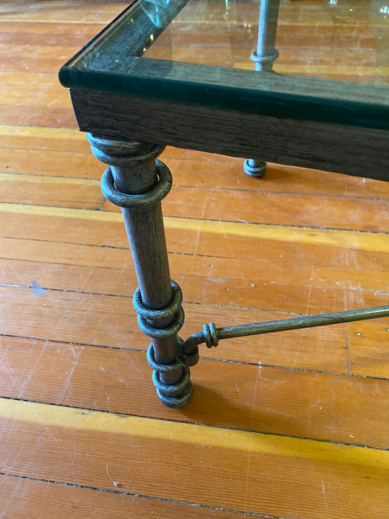 Coffee Table - Metal and Glass - image 3 of 4