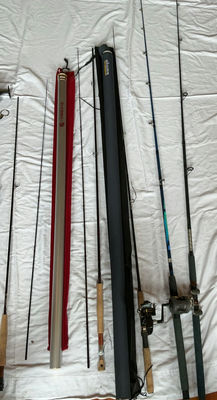 Miscellaneous Fishing Gear. Rods And Cases, Lures, Reels. - Image 1 of 7
