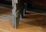 Two Vintage Very Long Wood Benches - thumbnail 4 of 5