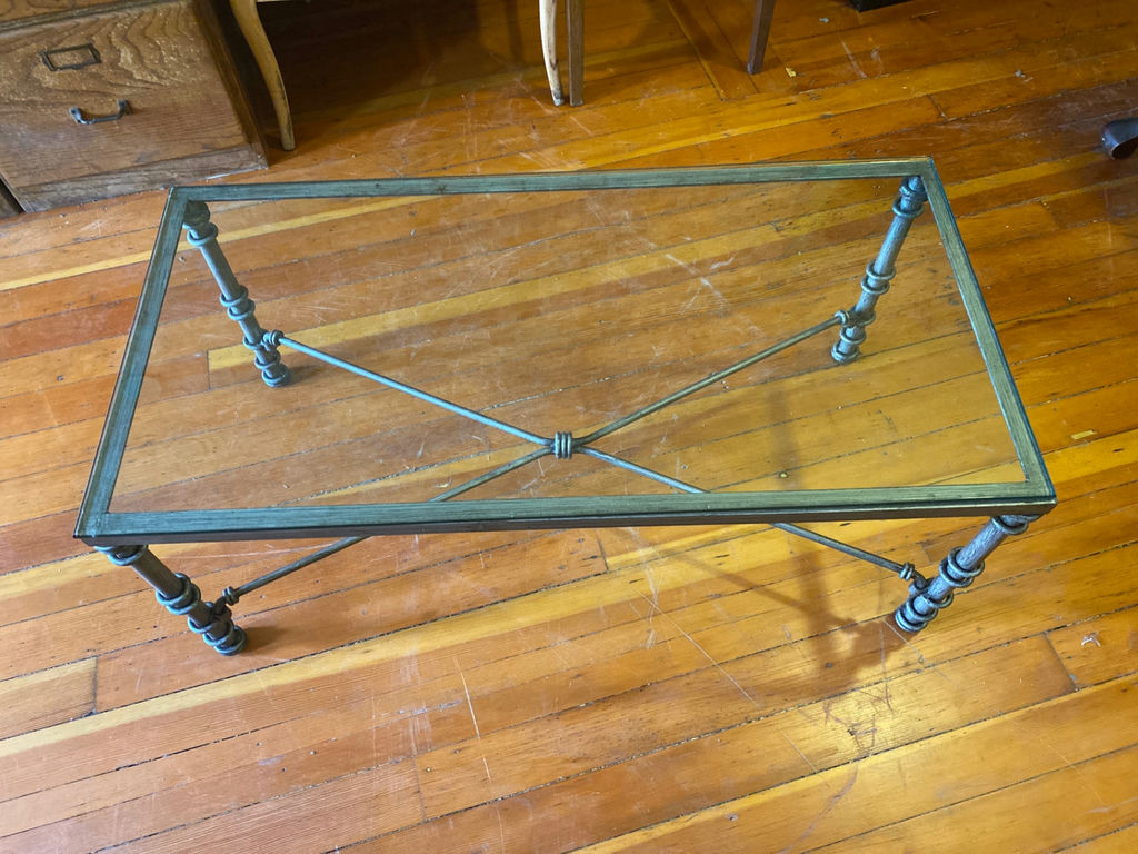 Coffee Table - Metal and Glass - image 1 of 4