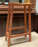 Two Unique Solid Wood Barstools - thumbnail 1 of 8