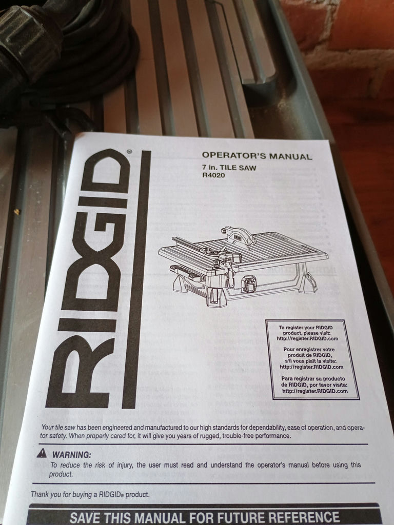 Ridgid tile saw - image 2 of 3