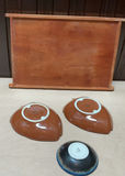 Wooden Tray And Ceramic Bowls - thumbnail 2 of 3