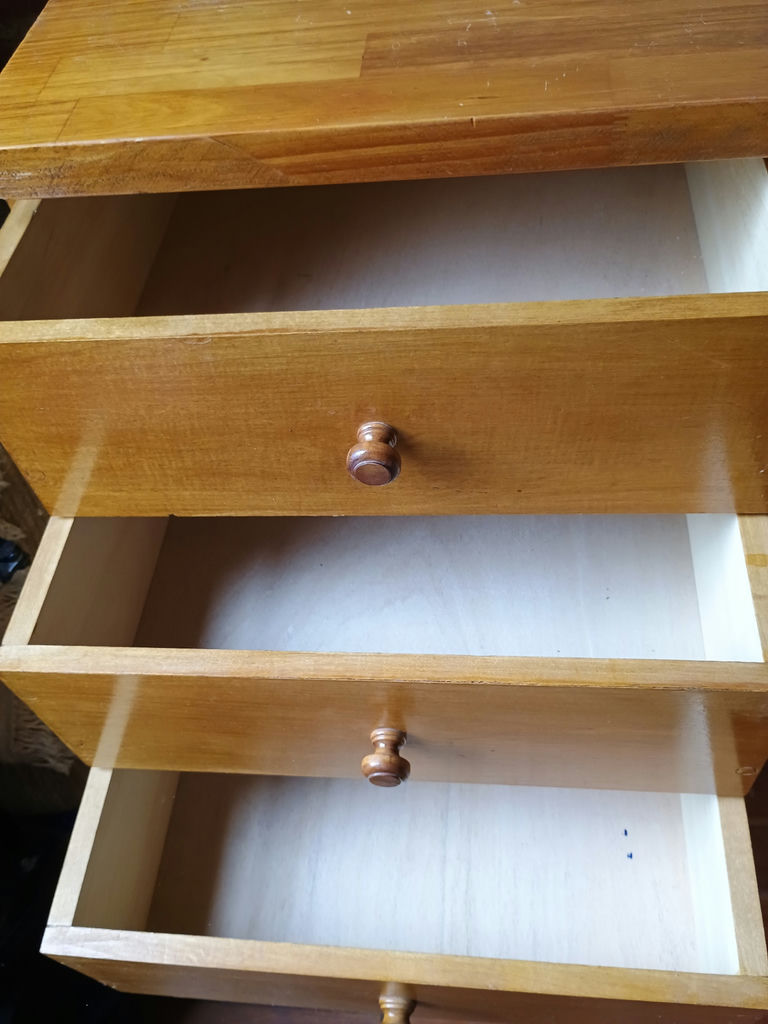 Two dressers with wooden work table top - image 6 of 7