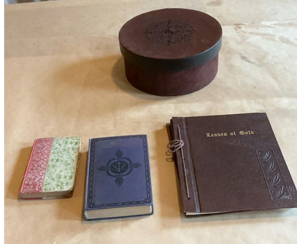 Old books And Hat Box - image 1 of 6