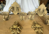 Vintage Metal Ornate Cabinet Pills, Wall Sconces - thumbnail 1 of 6