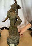 Three Antique Lamp Bases - thumbnail 7 of 9