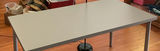 Standing Lamp And Metal long Table - thumbnail 1 of 5