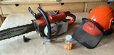 Stihl Chainsaw, headphones and hardhat - thumbnail 1 of 8