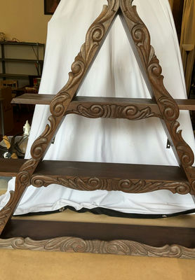 Two Wood Asian Display Items - Image 1 of 8