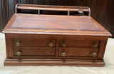 Antique Wood Writing Desk Top/or Spool Cabinet - thumbnail 1 of 6