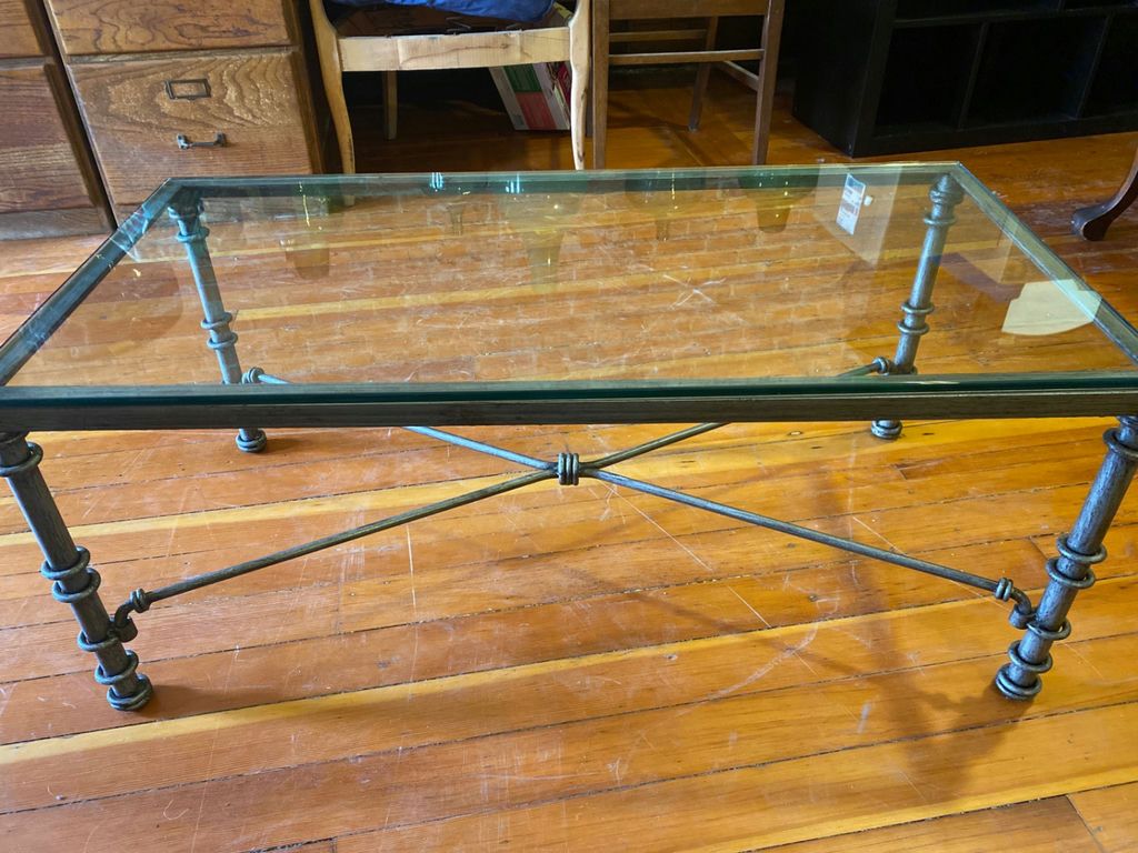 Coffee Table - Metal and Glass - image 2 of 4