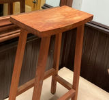 Two Unique Solid Wood Barstools - thumbnail 4 of 8