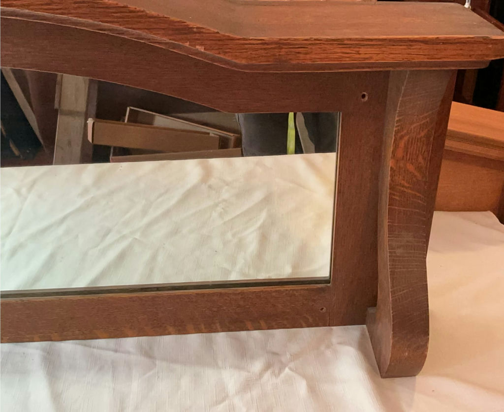 Antique Mantel Mirror - image 3 of 4