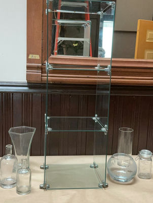 Modular Glass Shelving, Vases And Bottles. - Image 1 of 5