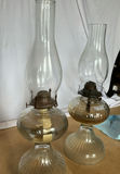 2 Vintage Glass Oil Lamps - thumbnail 2 of 3