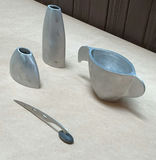Cast Aluminun Vessels And A Cheese Knife - thumbnail 3 of 4