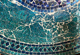 Sapphire Mosaic Glass Plate In Stand - thumbnail 3 of 4
