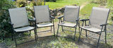 4 Folding Patio Chairs - thumbnail 1 of 4