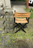 Directors Chair And Rolling Metal Cart - thumbnail 3 of 5