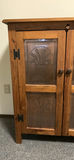 Decorative Pine Cabinet, metal panels - thumbnail 3 of 5