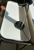 White And Black Enamel Rolling Cart - thumbnail 2 of 4