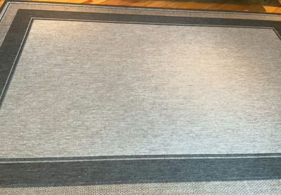 Gray Area Rug, Small Cabinet - Image 1 of 5