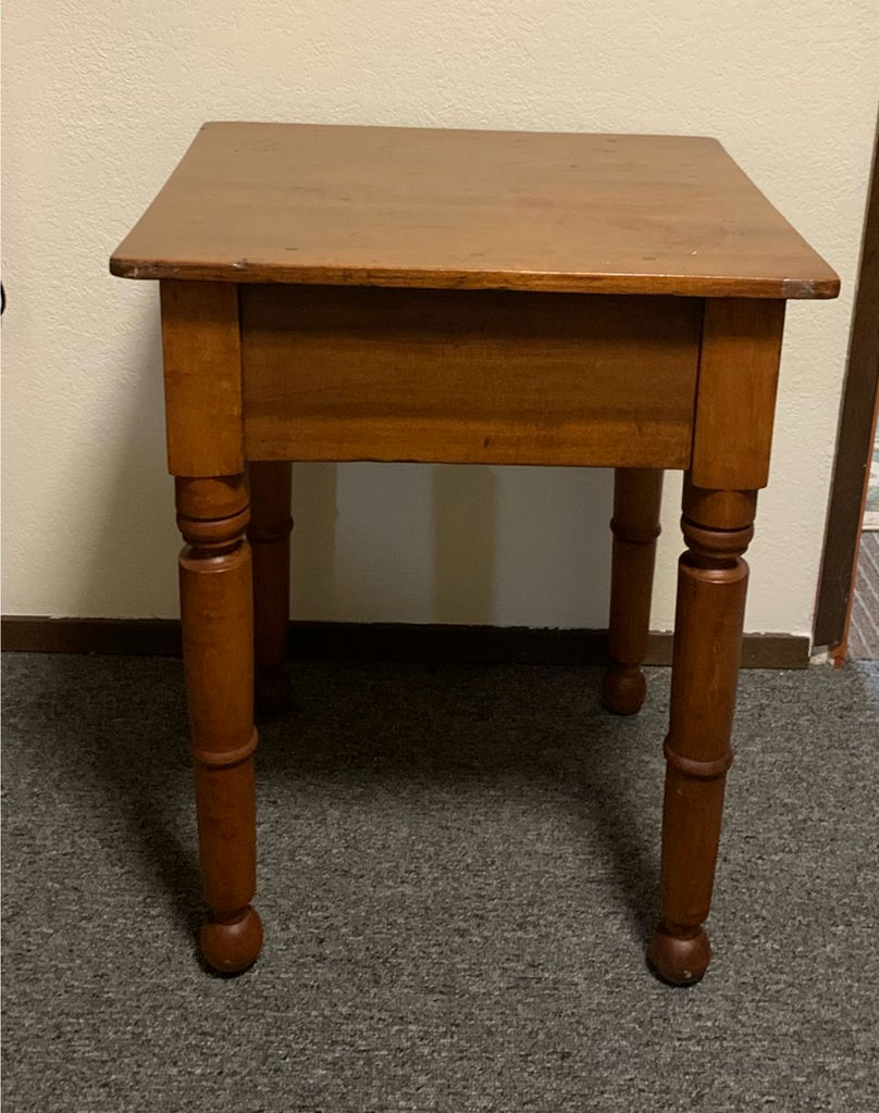 Vintage One Drawer Pine Nightstand - image 4 of 5
