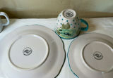 Teal Floral Ceramic Dinnerware Set - thumbnail 6 of 8