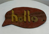 Rustic Metal Sign, Hello! - thumbnail 1 of 3