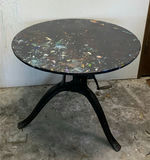 Vintage Cast Iron And Metal Crank Table - thumbnail 1 of 6