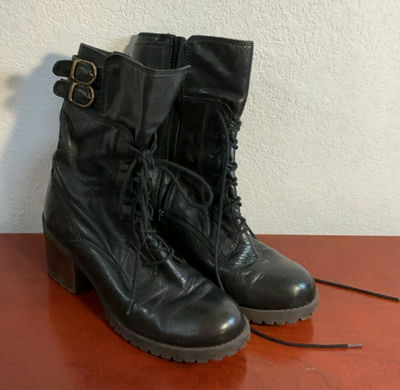 Lucky Brand, Black Leather Boots 8.5 - Image 1 of 3