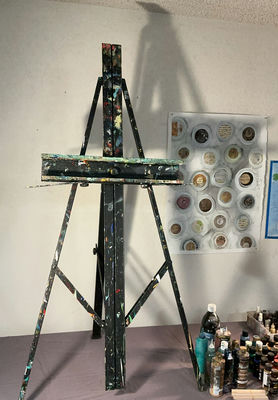 Easel And Art Supplies - Image 1 of 6