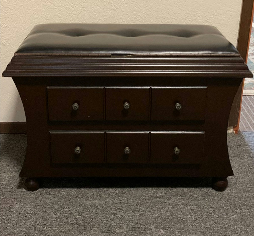 Two Drawer Entry Bench - image 1 of 4