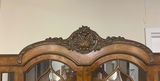 20th Century Burlwood Carved Hutch China Cabinet - thumbnail 3 of 8