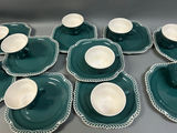 Vintage Harkerware Luncheon Plates W/ Cups  - thumbnail 7 of 8