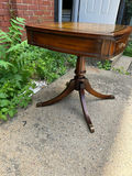 Mid-Century Leather Top One Drawer Table - thumbnail 5 of 6