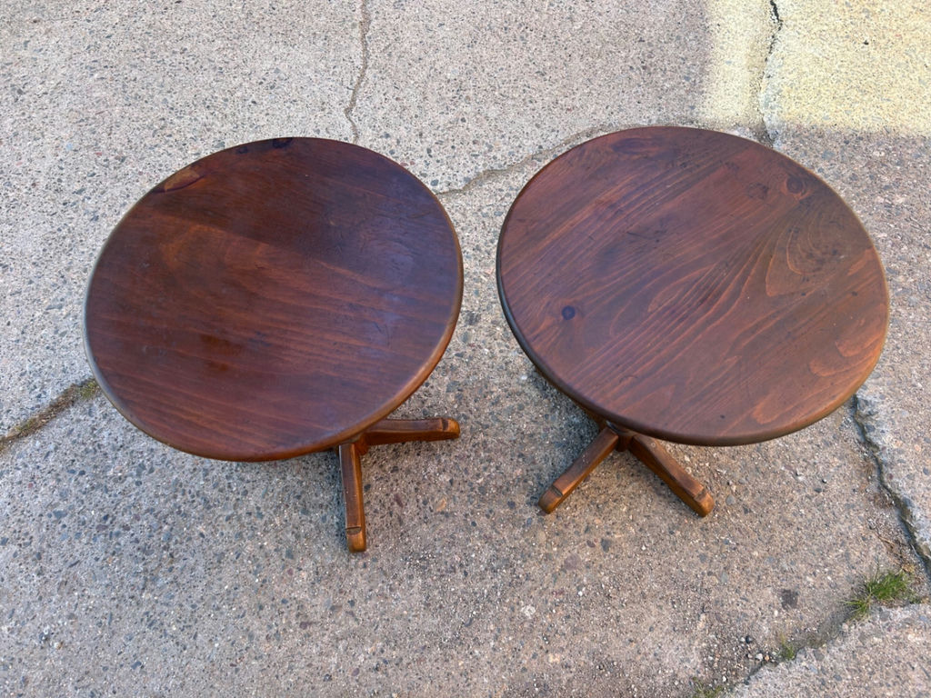 Baumritter Furniture Pedestal End Tables  - image 3 of 5