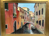 Signed Venice Canal Oil Painting - thumbnail 3 of 6