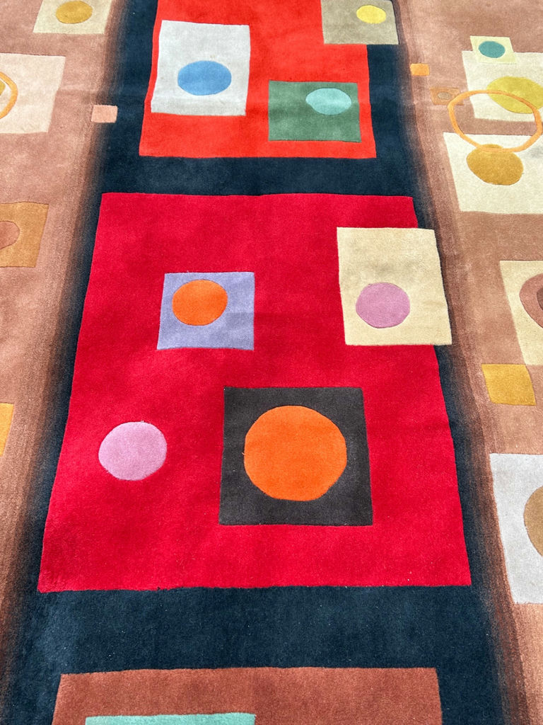 MCM Art Deco Rug - image 4 of 7