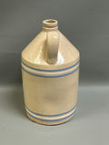 Antique Blue & White Stripe Stoneware Jug  - thumbnail 3 of 6